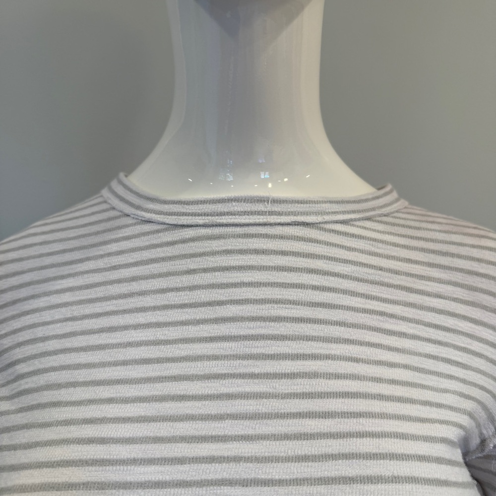 Free People We The Free Striped Sabrina Short Sleeve Cropped Top - Picture 5 of 9